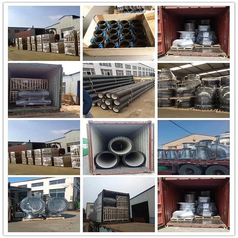 ISO2531 En545 En598 DN80-DN3000 Zinc/Bitumen/Epoxy Ductile Iron Pipe Fitting for Water Supply