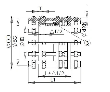 Ductile Iron Advandage Dismatling Joint Best Dismantling Joint for Water Pipe