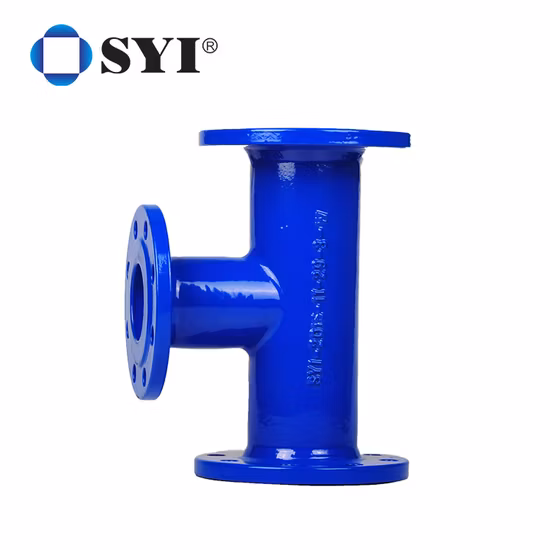 Factory ISO2531 En545 En598 Di Elbow Tee Corss Fitting Ductile Iron Cast Iron Flanged Pipe Fittings